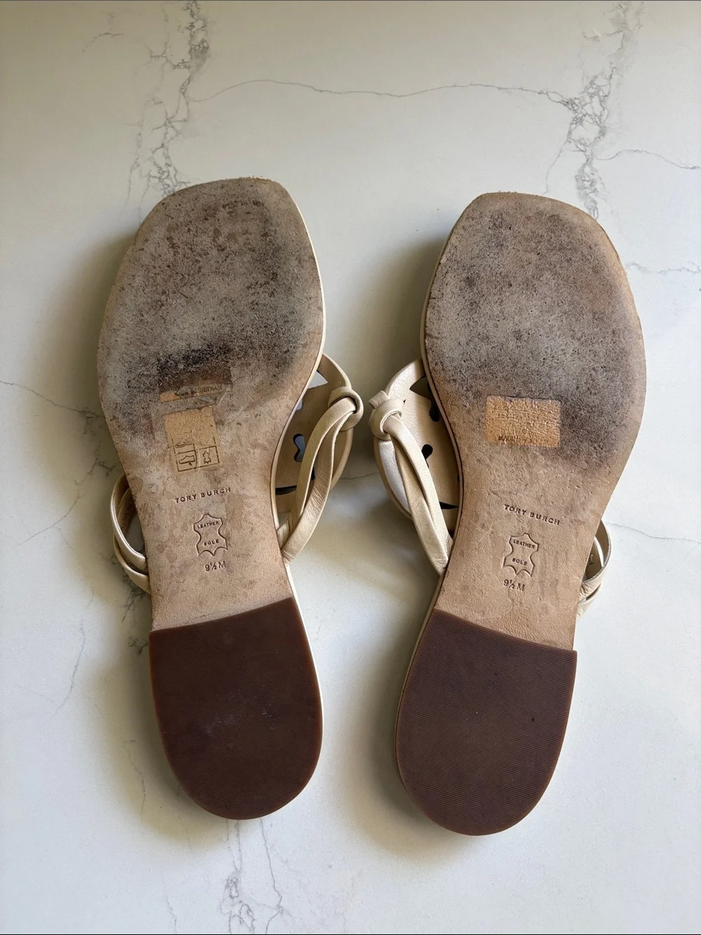 Tory Burch beige leather